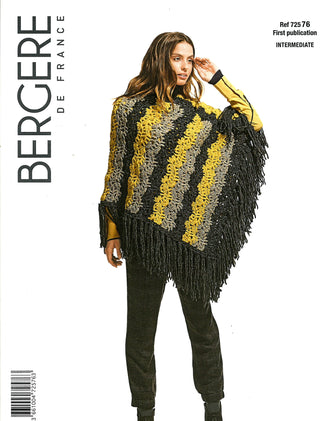 Bergere de France Crochet Poncho for Women in Filomeche Leaflet 76