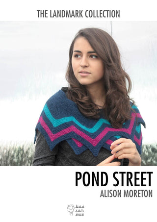 Baa Ram Ewe Pond Street Shawl in Dovestone