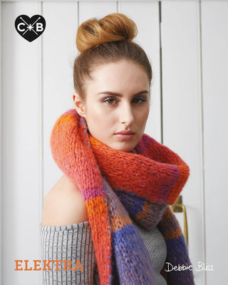 CB037 Reversible Scarf in Conway + Bliss Elektra