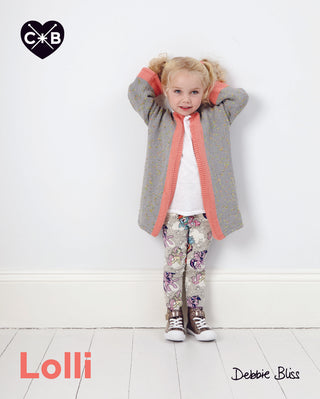CB042 Children's Cardigan in Conway and Bliss Lolli