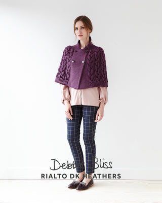 DB108 Cape for Women in Rialto DK Heathers