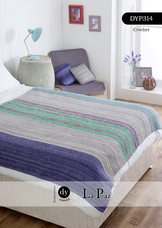 DYP314 Crochet Blanket in DY Choice La Paz