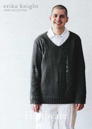 Erika Knight - Hardware: Men's V Neck Sweater
