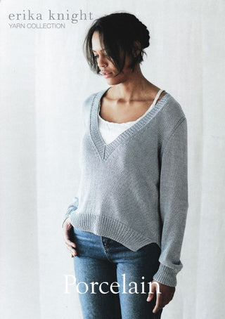 Erika Knight - Porcelain: V Neck Sweater