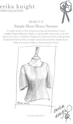 Erika Knight Simple Short Sleeve Sweater