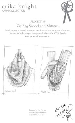 Erika Knight Zig Zag Snood and Mitts