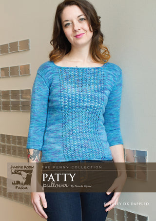 J14-02 Patty Pullover for Women in Findley DK Dappled
