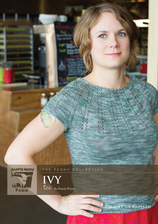 J14-04 Ivy Tee for Women in Findley DK Dappled