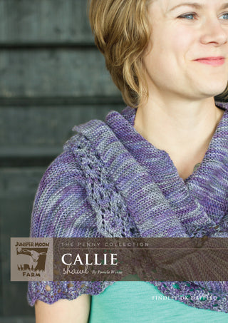 J14-06 Callie Shawl in Findley DK Dappled