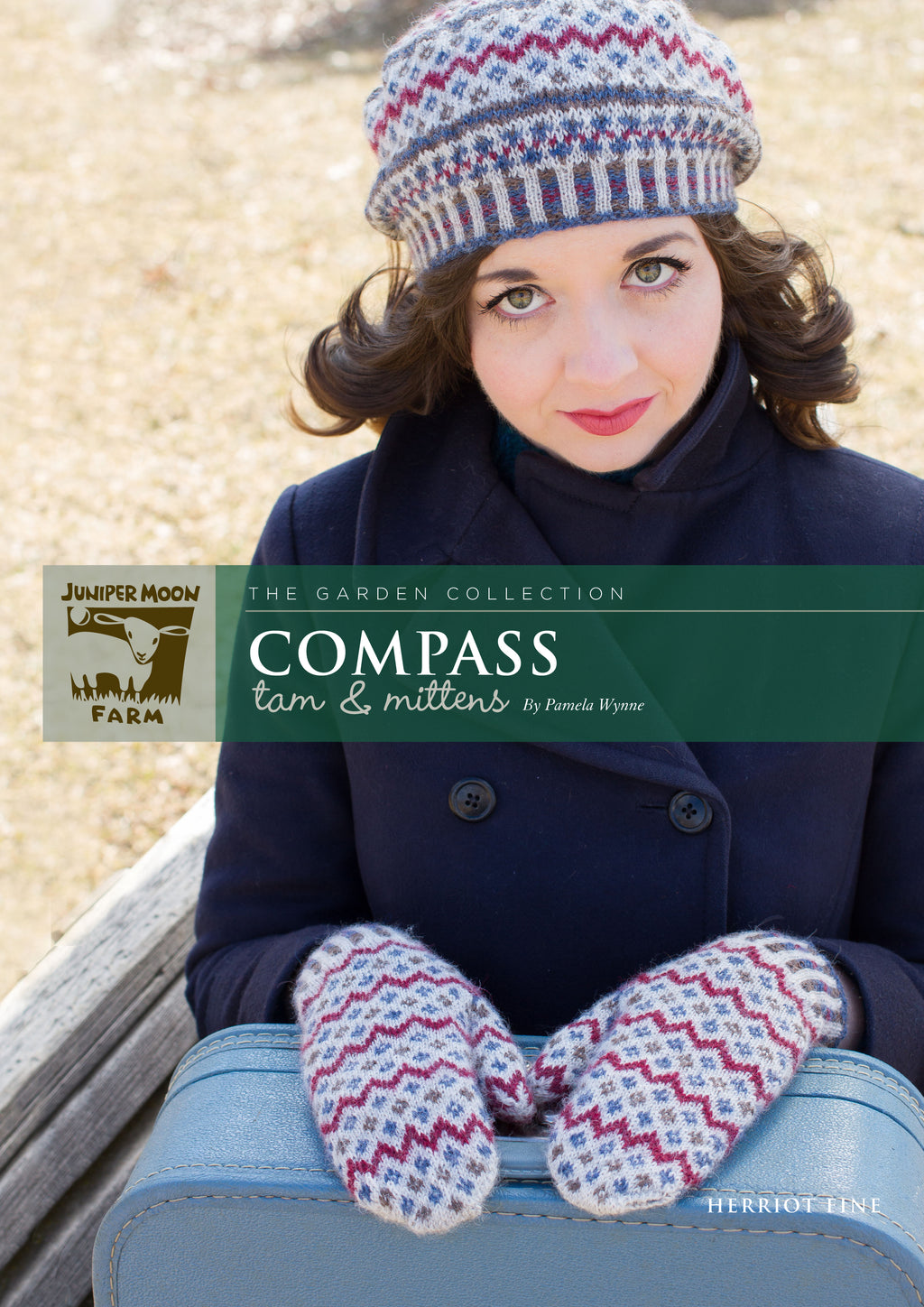 J23-05 Compass Hat and Mittens for Women in Herriot Fine – SMD Knitting