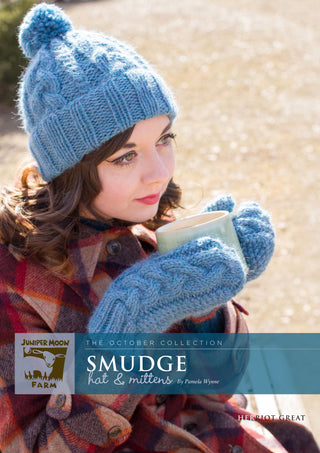 J27-01 Smudge Hat and Mittens for Women in Herriot Great