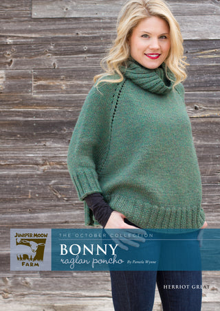 J27-03 Bonny Raglan Poncho for Women in Herriot Great