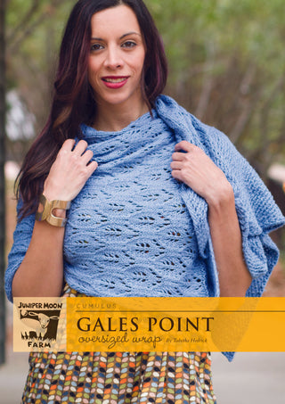 J31-01 Gales Point Oversized Wrap for Women in Cumulus