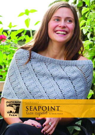 J31-02 Seapoint Lace Capelet for Women in Cumulus