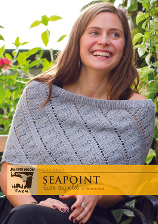 J31-02 Seapoint Lace Capelet for Women in Cumulus