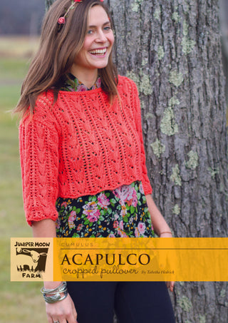 J31-05 Acapulco Cropped Pullover for Women in Cumulus