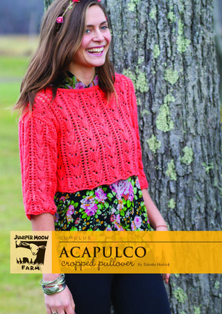 J31-05 Acapulco Cropped Pullover for Women in Cumulus
