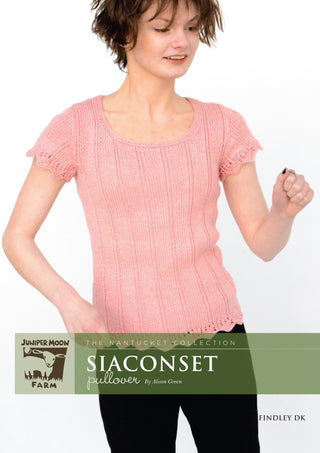 J4-02 Siaconset Pullover for Women in Findley DK