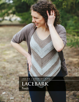 J46-06 Crochet Lacebark Tunic for Women in Herriot Fine