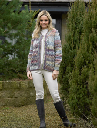 JB498 Woman's Jacket in James C Brett Marble Chunky