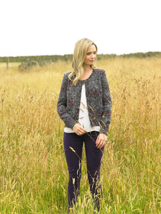 JB545 Woman's Cardigan in James C Brett Mojo Magic Chunky