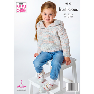 KC6533 Hoodies Knitted in King Cole Fruitilicious