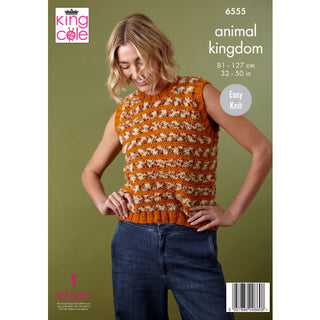 KC6555 Tank Top and Sweater knitted in Animal Kingdom