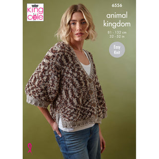 KC6556 Sweater and Cardigan knitted in Animal Kingdom