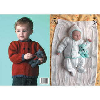 KC2765 Baby Blanket and Cardigan in DK