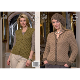 KC3200 Women's Cardigan and Waistcoat in DK