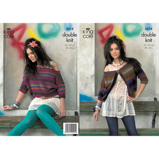 KC3214 Women's Cardigan and Top in Riot DK