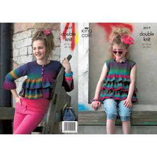 KC3217 Children's Cardigan and Top in Riot DK