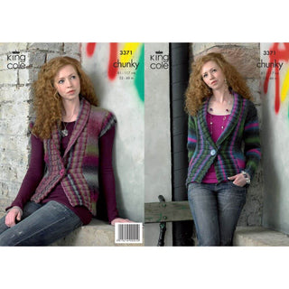 KC3371 Women's Cardigan and Waistcoat in Riot Chunky