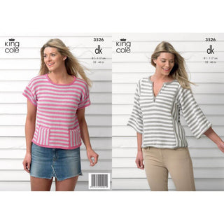 KC3526 Tops for Women in Smooth DK