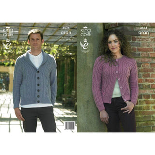 KC3534 Cardigans for Women in Aran