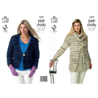 KC3578 Jacket and Snood for Women in Gysy Super Chunky