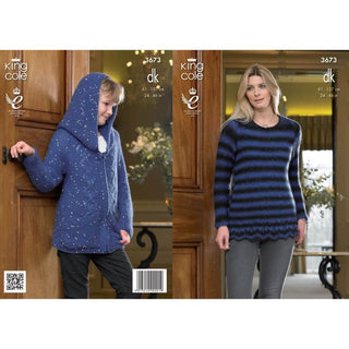 KC3673 Hoodie and Sweater for Women in King Cole Galaxy DK