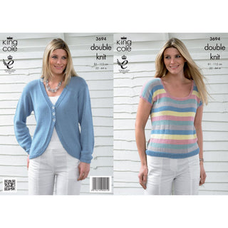 KC3694 Cardigan and Top for Women