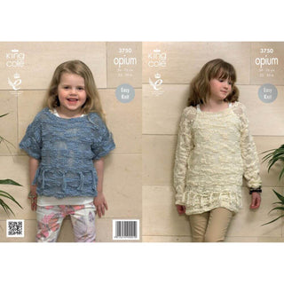 KC3750 Sweater and Top for Girls in King Cole Opium