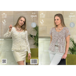 KC3751 Cardigans for Women in King Cole Opium