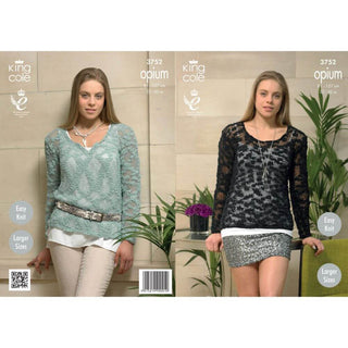 KC3752 Sweaters for Women in King Cole Opium