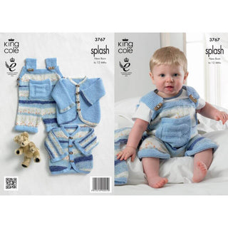 KC3767 Baby set in King Cole Splash DK