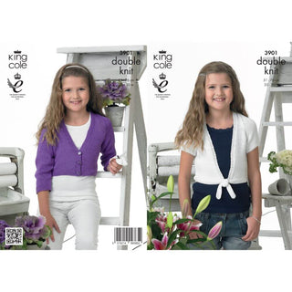 KC3901 Cardigans for Children in King Cole Giza Cotton DK