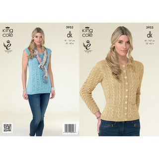 KC3953 Cardigan and Top for Women