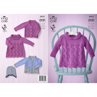 KC3973 Baby Set in King Cole Comfort Aran