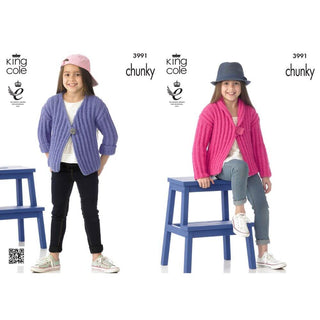 KC3991 Jackets for Children in King Cole Comfort Chunky