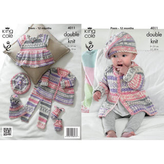 KC4011 Baby Set in King Cole Cherish DK