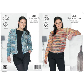 KC4042 Cardigan and Sweater for Women in King Cole King Cole Bamboozle