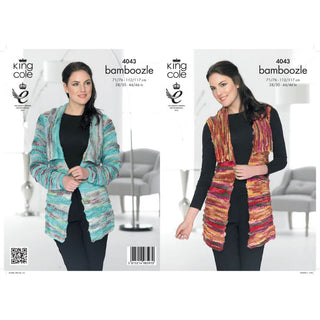 KC4043 Jacket and Waistcoat for Women in King Cole King Cole Bamboozle