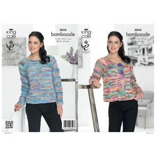 KC4044 Cardigan and Sweater for Women in King Cole King Cole Bamboozle